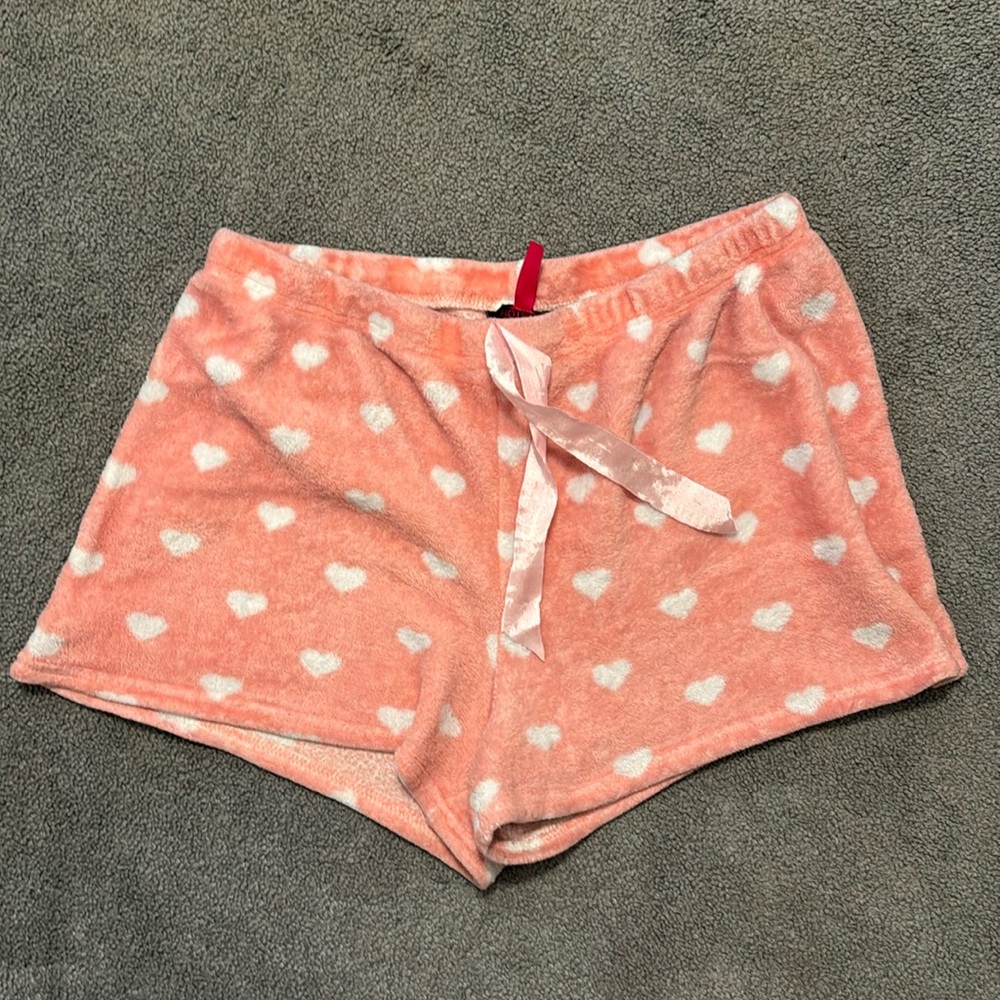 Fleece pajama shorts